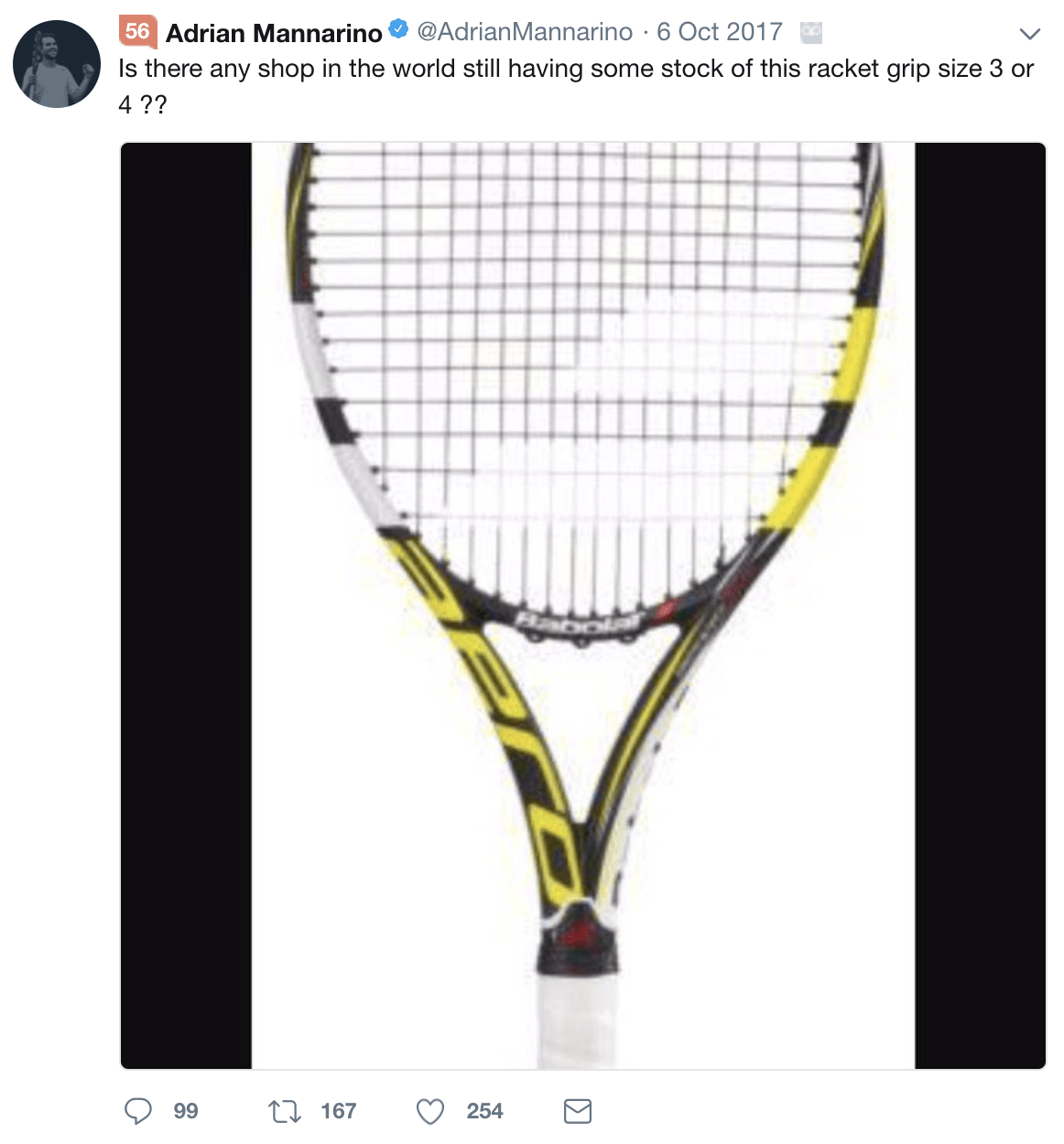 What Racquet Does Adrian Mannarino Use? Inside the Babolat Pure Aero Setup