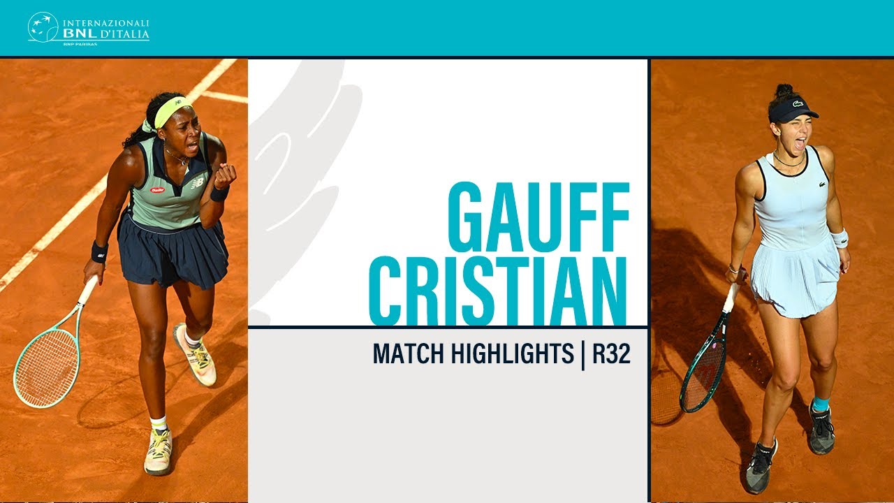 Coco Gauff vs Jaqueline Cristian: 2024 Rome Open Round 32 Results