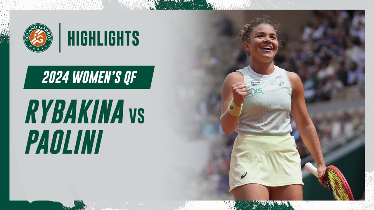 Watch Jasmine Paolini vs Elena Rybakina - Roland-Garros 2024 Quarterfinals