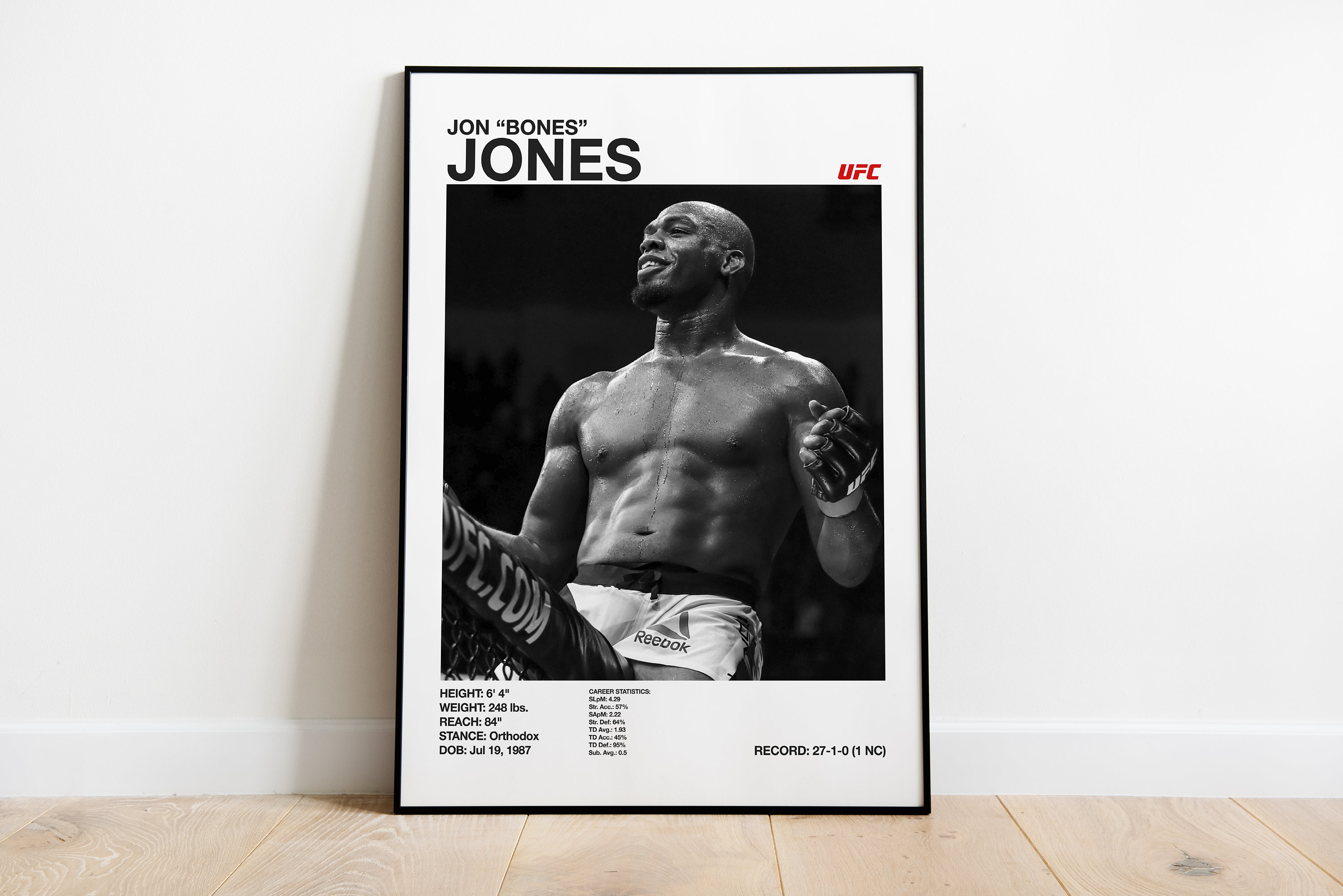 Explore Jon Jones Artwork: Unique MMA-Inspired Art Prints for Sale