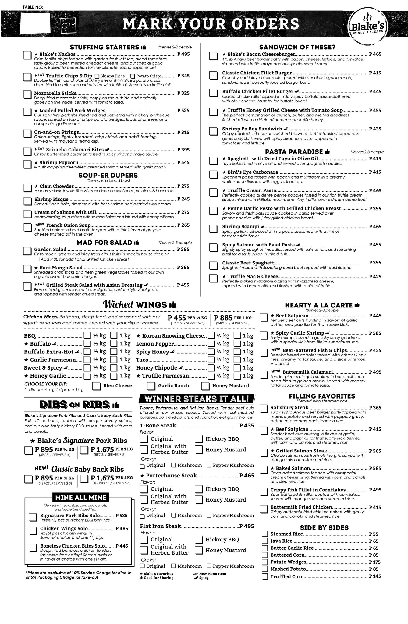 Blakes Menu Price List: Updated and Detailed for 2024