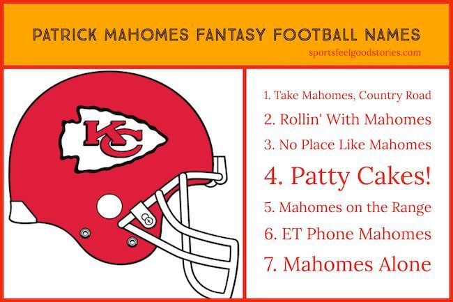 Best and Funniest Patrick Mahomes Fantasy Names for Your NFL Team