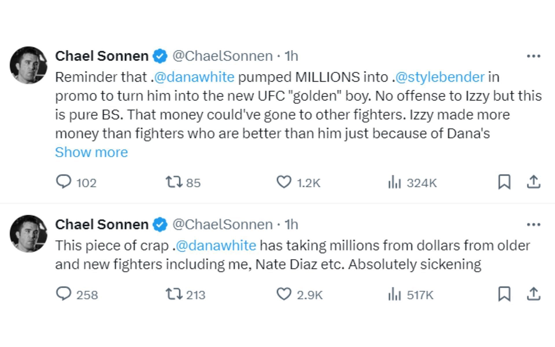 Chael Sonnen Dana White Tweet: What Did Sonnen Say to Make White React on Twitter?