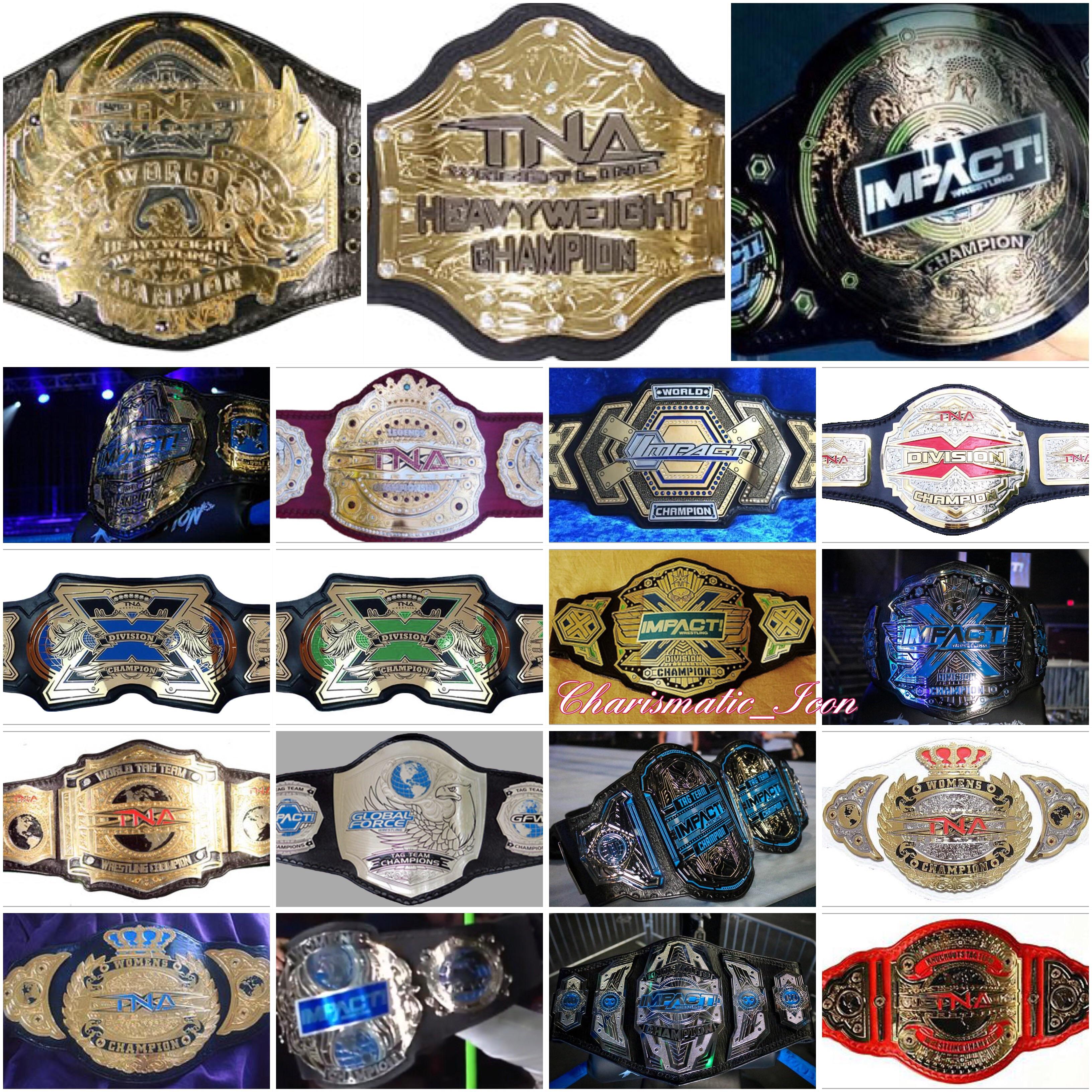 New Belts in Impact Wrestling: Take a Look at the Redesigned Championship Title Belts