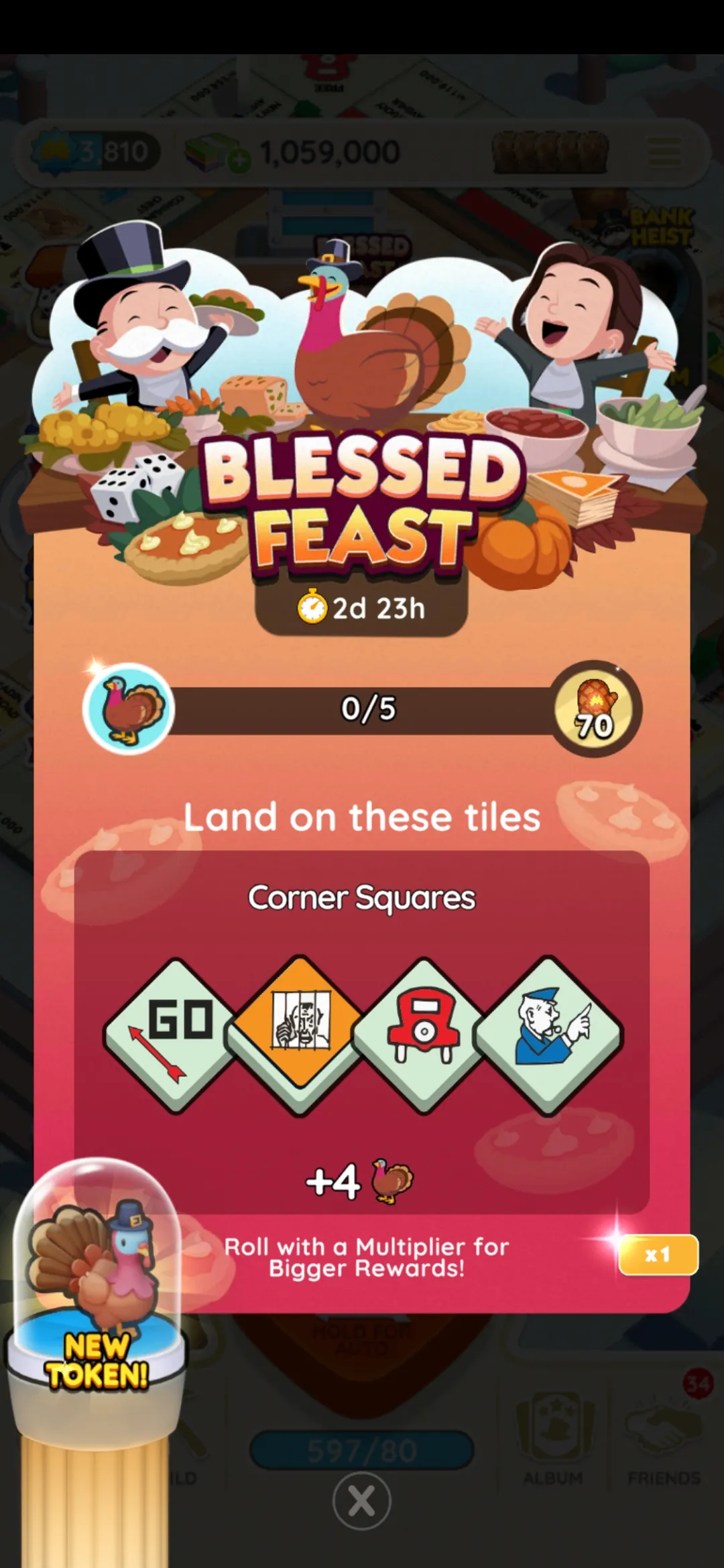 What are the Blessed Fest Monopoly Go Rewards and Milestones