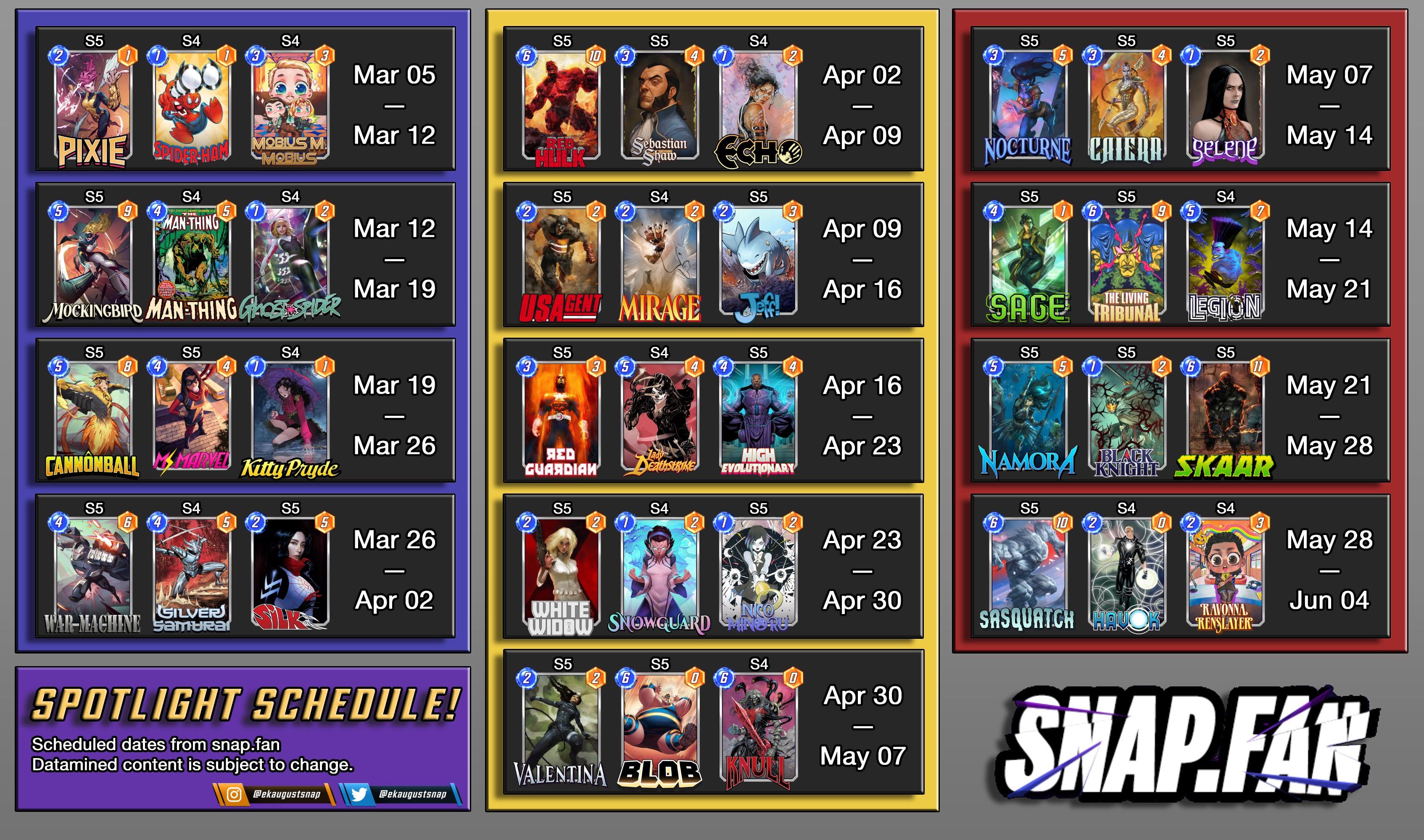 Marvel Snap Spotlight Schedule: Check Out Whats Coming Next!