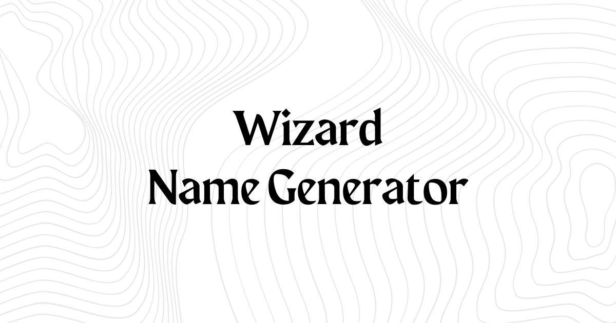 Lightning Sorcerer Names Generator: Create Unique Names in Seconds