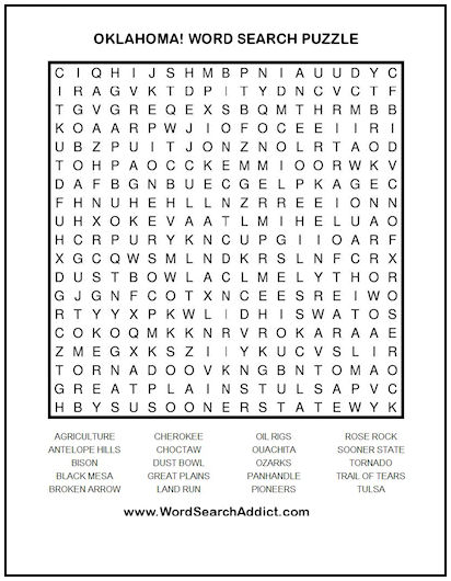 Looking for City Oklahoma Crossword? Find Puzzles Here