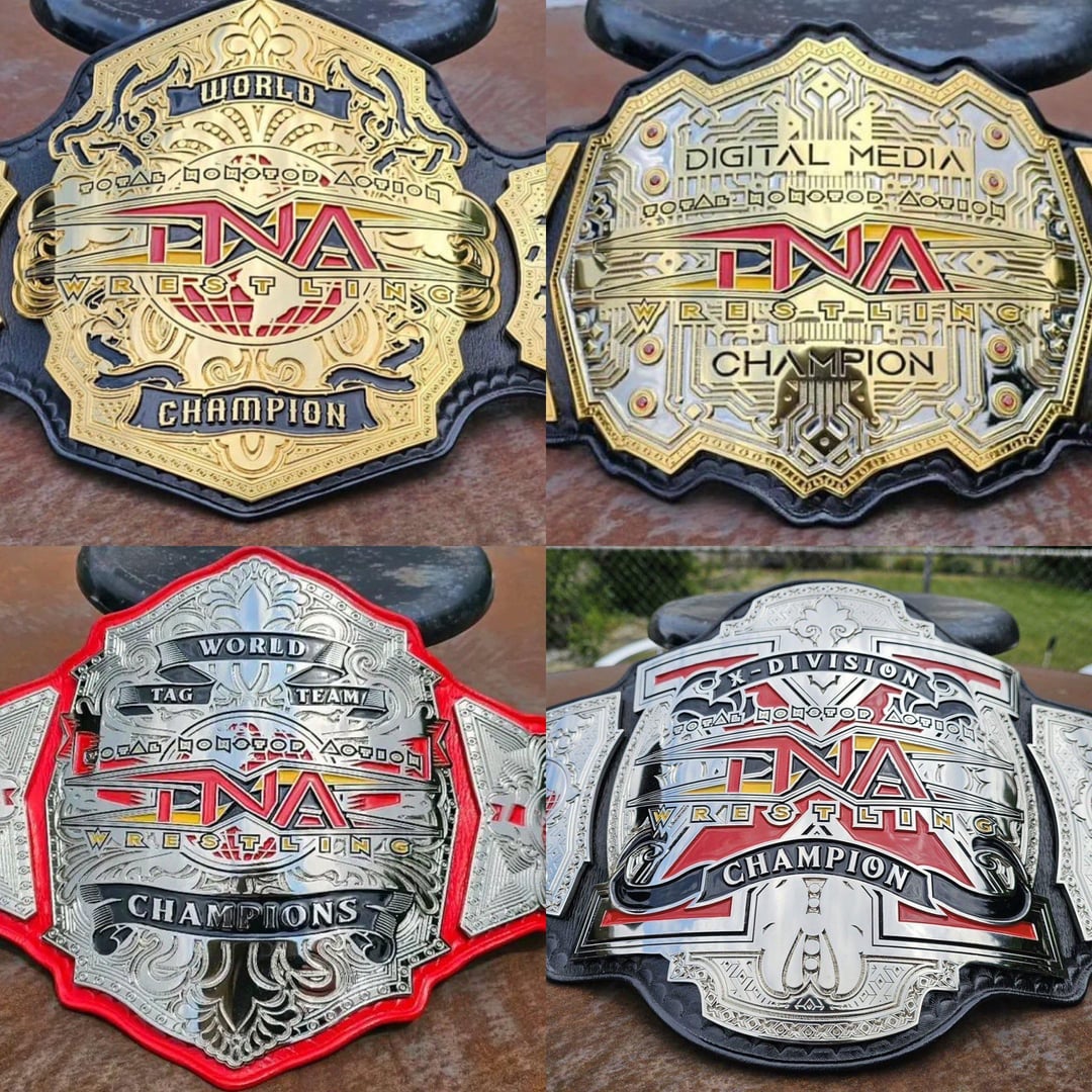 New Belts in Impact Wrestling: Take a Look at the Redesigned Championship Title Belts