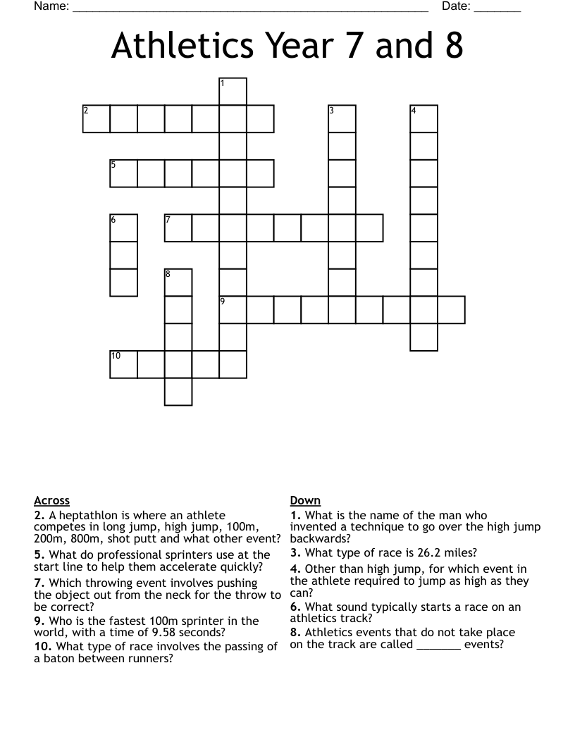 Easy Athlete Crossword Guide: Start Solving Now!