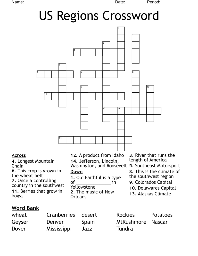 Regions Crossword Help: Where to Find Answers Online?