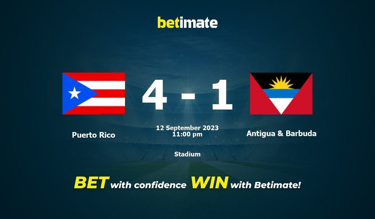 Puerto Rico vs Antigua and Barbuda Prediction: Game Preview and Analysis