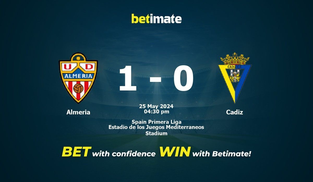 Cadiz Prediction and Betting Advice: How to Place a Smart Bet!