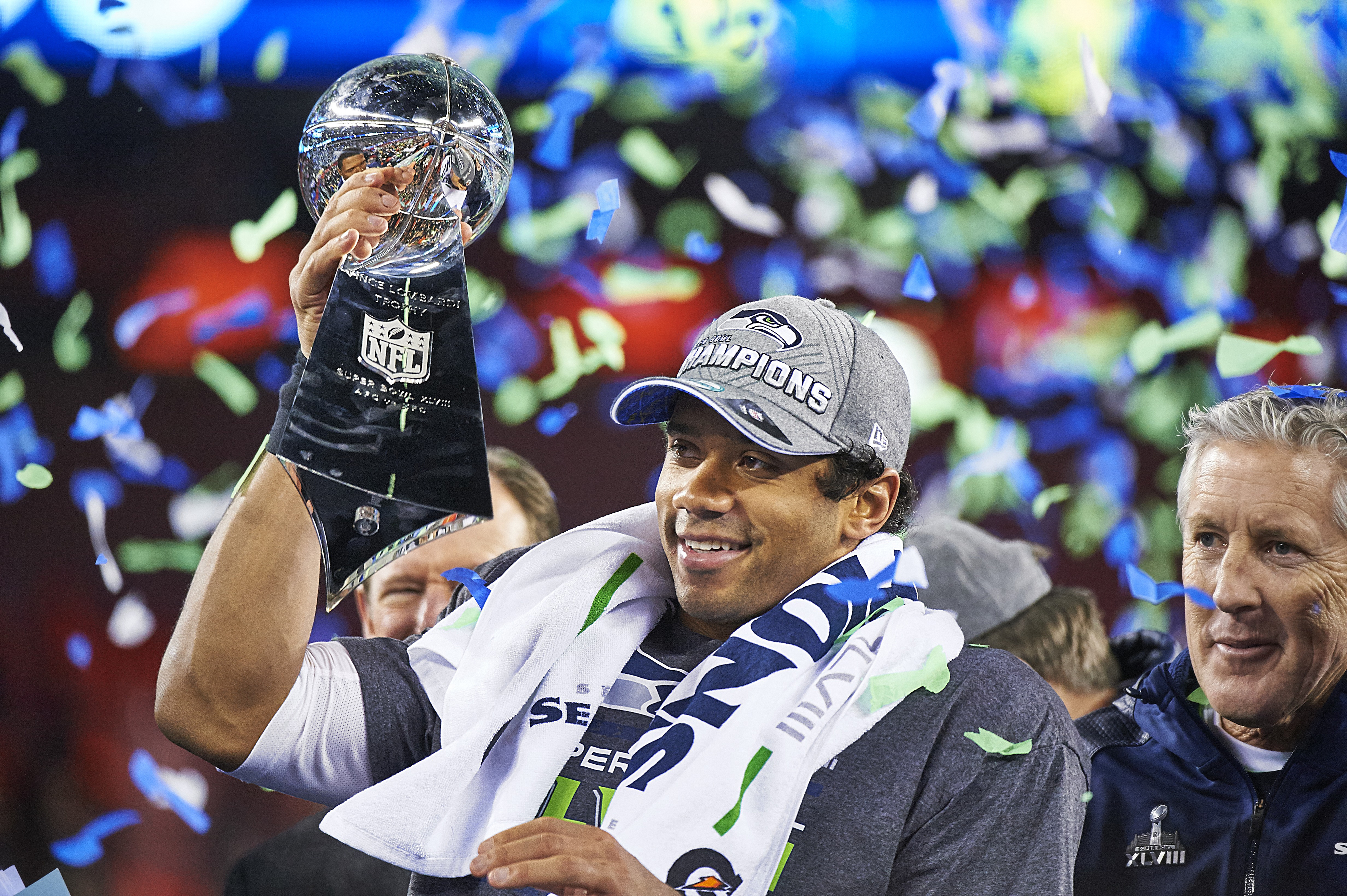 What years did Seattle Seahawks win Super Bowl Championships?