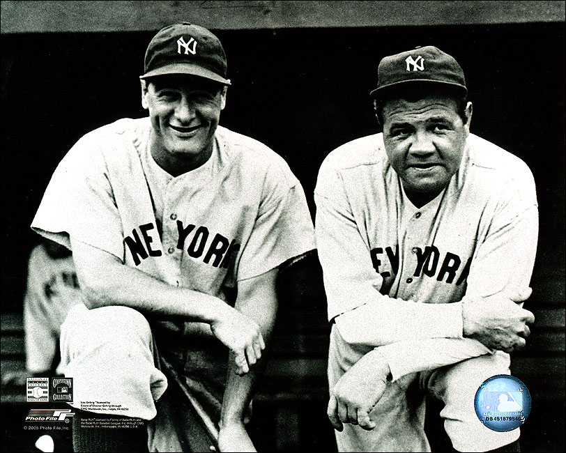 Own a Picture of Lou Gehrig and Babe Ruth, Get Your Print Today.