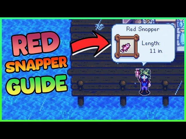 Catching Red Snapper in Stardew Valley: A Simple How-To