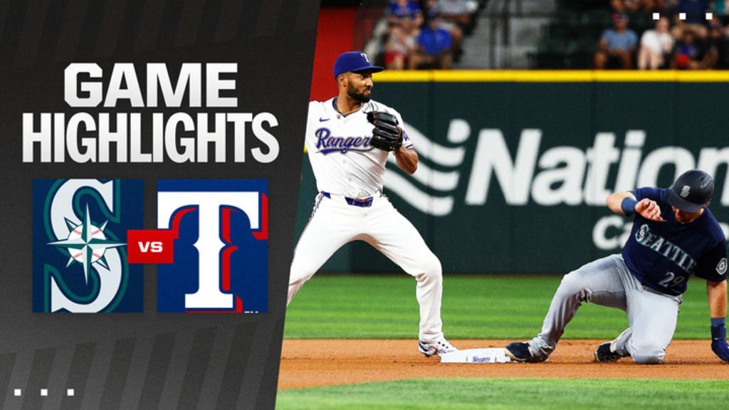 texas rangers vs seattle mariners match player stats