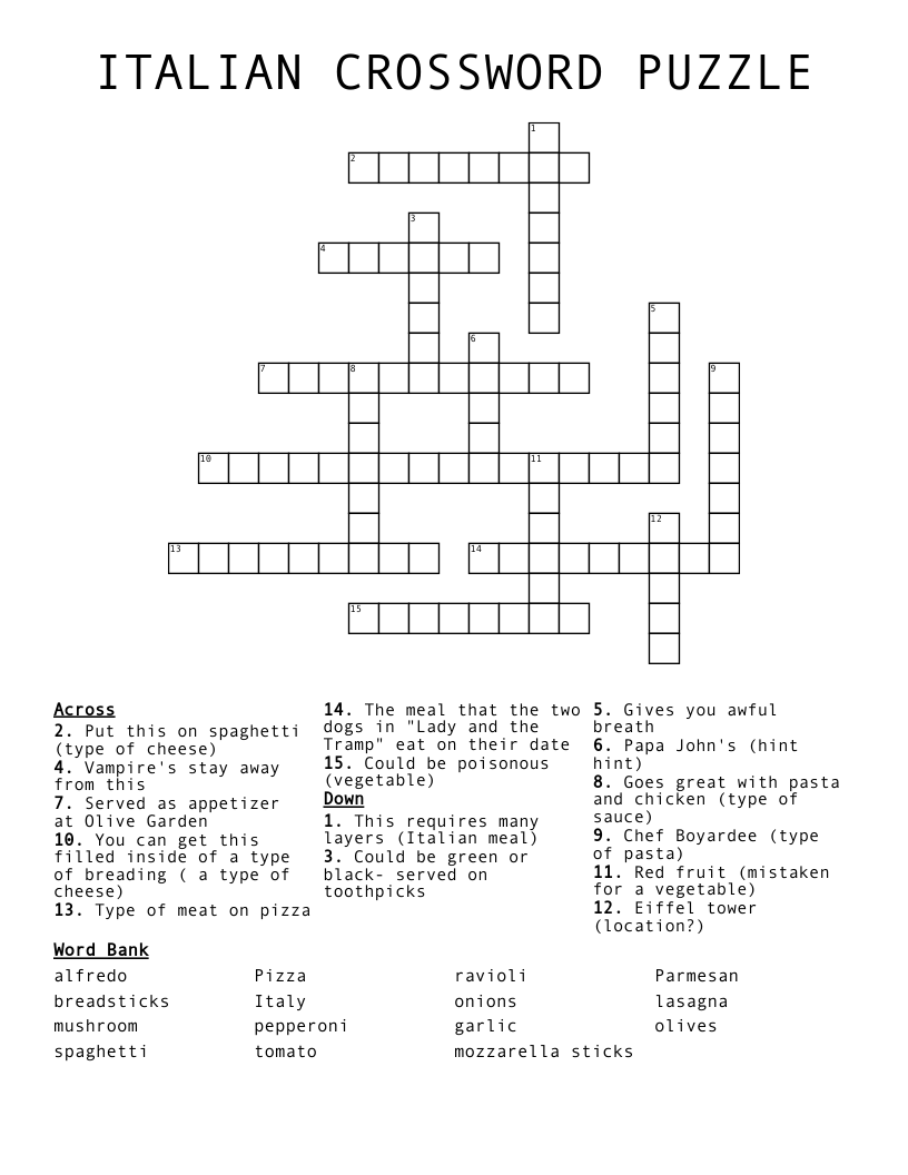 Paul in Italian Crossword Puzzles: Get the Answer (Simple Definitions)