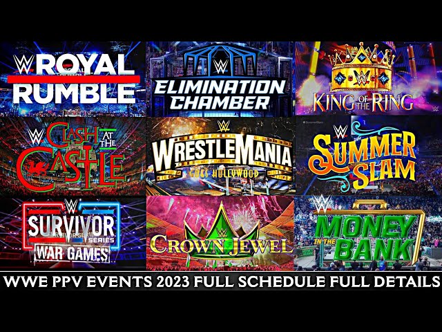 WWE Pay Per View Schedule: Whats the Next Big Event Coming Up?