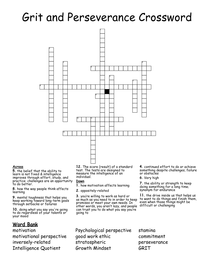 Need Grit Crossword Clue Solutions? Find Simple Definitions Here!